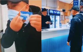 Người bán hàng sốc nặng khi khách quẹt thẻ tính tiền bằng khẩu trang 