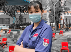 Ba tháng tình nguyện hỗ trợ chống dịch của nữ sinh Tiền Giang