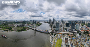 Ảnh: Cận cảnh cầu Thủ Thiêm 2 hợp long sau nhiều lần lỗi hẹn