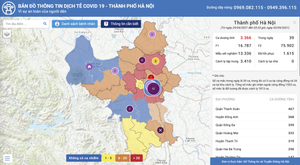 Bản đồ dịch tễ COVID-19 Hà Nội: Đâu là 'vùng đỏ', 'vùng xanh'?