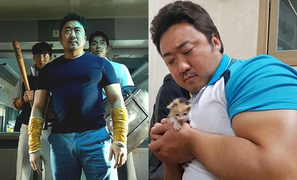 Góc đáng yêu: Cả thế giới bé lại khi ở trong tay diễn viên cơ bắp nhất Hàn Quốc 