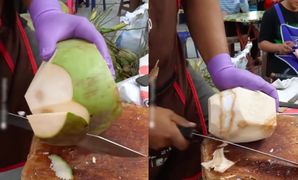 Không tin nổi quả dừa có thể được xử lý siêu đẳng thế này 