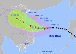 Bão số 5 giật cấp 12 đang quần thảo quần đảo Hoàng Sa