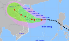 Bão số 5 giật cấp 12, chỉ cách quần đảo Hoàng Sa 220km