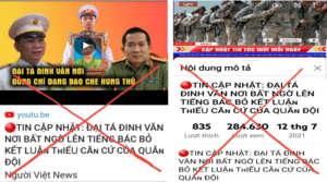 Kênh 'Người Việt News' bịa đặt lời phát biểu của Giám đốc Công an tỉnh An Giang