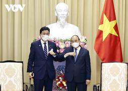 Chủ tịch nước Nguyễn Xuân Phúc tiếp Bộ trưởng Quốc phòng Nhật Bản