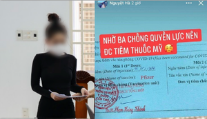Phạt cô gái bịa chuyện tiêm vaccine COVID-19 'nhờ ba chồng quyền lực'