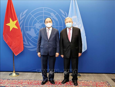 Gặp Chủ tịch nước Nguyễn Xuân Phúc, Tổng thư ký LHQ khẳng định hỗ trợ chống dịch