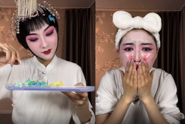 Công đoạn tẩy trang 'phát mệt' của diễn viên kinh kịch