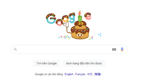 Google kỷ niệm sinh nhật lần thứ 23 bằng Doodle đặc biệt