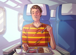 Vì sao đồ ăn trên máy bay thường rất dở?