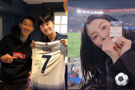 Sao Hàn gây bão khi xem bóng đá: Có người dính tin đồn hẹn hò Son Heung Min