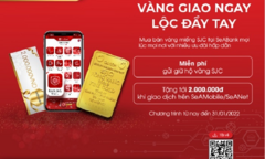 SeABank mở rộng cung cấp dịch vụ mua bán vàng SJC trực tuyến
