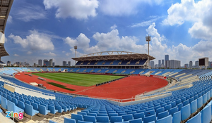 Sân Mỹ Đình xuống cấp, bắt đầu được sửa chữa