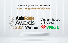 VPBank: Ngân hàng xuất sắc năm 2021 về quản trị rủi ro và sản phẩm phái sinh
