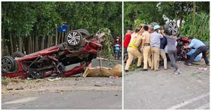 Ô tô con bị vò nát ở Bắc Ninh, 3 người chết: Xác định danh tính các nạn nhân