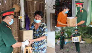 Ảnh: Bộ đội đưa tro cốt những người miền Tây mất vì COVID-19 về tận nhà