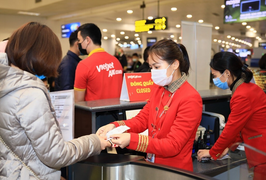 Mở lại 7 đường bay từ 10/10, Vietjet sẵn sàng đón khách trên các chuyến bay xanh