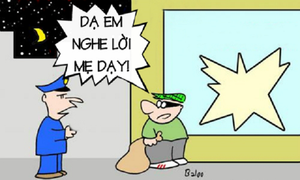 Kẻ trộm bị bắt vì nghe lời mẹ dặn