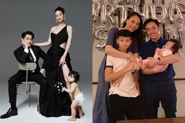 Ảnh gia đình ngập tràn hạnh phúc của sao Việt: Nhà Cường Đôla giản dị mà ấm áp