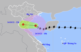 Bão số 8 suy yếu thành áp thấp nhiệt đới, Bắc Bộ và Trung Bộ mưa to