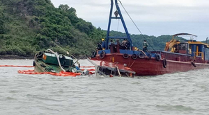 Xác định nguyên nhân chìm tàu chở dầu ở Quảng Ninh khiến hai người thương vong