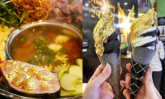 5 món ăn dát vàng có thể mua ở Việt Nam, giá chỉ khoảng 1 triệu đồng/món