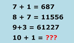 Bài toán hack não, đố bạn giải được trong 20 giây