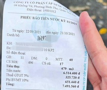 Xôn xao thông tin hoá đơn tiền nước hơn 7 triệu đồng/tháng ở TP.HCM