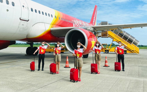 Vietjet khôi phục 48 đường bay nội địa đón khách trên những chuyến bay xanh