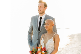 Những cô dâu dám khoe đầu trọc trong đám cưới