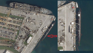 Hình ảnh đầu tiên của tàu ngầm Mỹ sau khi gặp sự cố ở Biển Đông