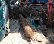 Phát hiện súng thần công trong lúc đào cống ở Quảng Ninh