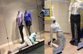 Bắt gặp hội ma nơ canh bị ‘thánh hài’ nhập, cách tạo dáng có một không hai