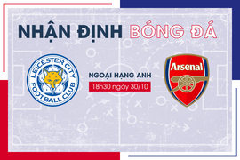 Nhận định bóng đá Leicester vs Arsenal vòng 10 Ngoại Hạng Anh