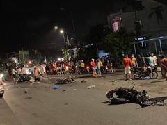 Ô tô tông liên hoàn xe máy làm 3 người thương vong: Tài xế đã uống rượu bia