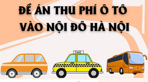 Infographic: Chi tiết đề án thu phí ô tô vào nội đô Hà Nội