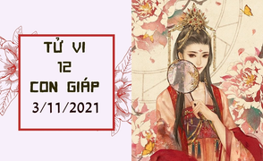 Tử vi 12 con giáp 3/11: Tỵ được quý nhân nâng đỡ, Sửu dễ tiền mất tật mang