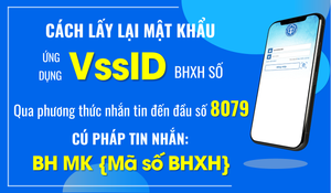 Cấp lại mật khẩu ứng dụng VssID qua phương thức nhắn tin đến đầu số 8079