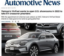 Truyền thông quốc tế: VinFast chọn đúng 'thời điểm vàng' để tiến vào Mỹ