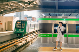 1001 góc check-in 'xịn sò' như du hí nước ngoài ở ga tàu Cát Linh - Hà Đông