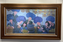 Những bức tranh độc đáo về phụ nữ Tây Bắc của họa sĩ Sài Gòn