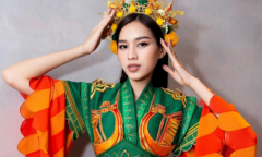 Đỗ Thị Hà mặc bộ đồ 'Nhụy Kiều tướng quân' thi Miss World 2021