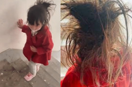 Sau 14 ngày đi cách ly với bố, bé gái về nhà với bộ dạng gây choáng cực độ 