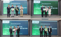 Ảnh: Chung kết cuộc thi 'Ý tưởng khởi nghiệp – sáng tạo VNU năm 2021'