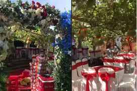 Đám cưới ‘có bầu’ nên không thuê rạp, ai nấy nhìn thấy đều xuýt xoa khen ngợi