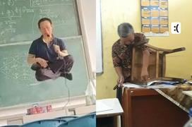 Những khoảnh khắc hài hước cho thấy sự tận tụy của giáo viên với việc dạy học