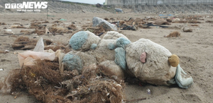 Hải Phòng: Rác thải tràn ngập các bãi biển ở huyện đảo Cát Hải