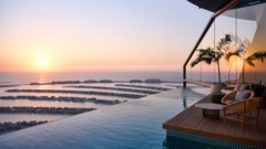 Dubai khai trương bể bơi vô cực 360 độ đầu tiên và cao nhất thế giới
