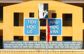 Đề xuất bỏ khẩu hiệu 'Tiên học lễ, hậu học văn' gây tranh cãi
